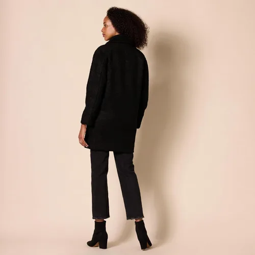 Vista 3 de Tienda Essentials Chaqueta de solapa de forro polar de gran tamaño para mujer (anteriormente ritual diario)