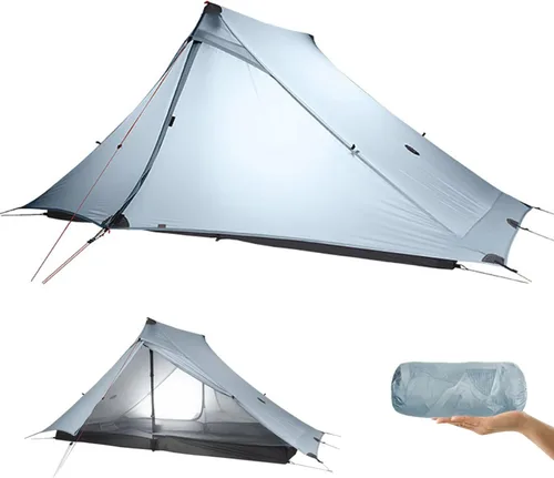 Vista 8 de 3F UL Gear Lanshan PRO Lanshan Tienda de campaña ultraligera Tienda de campaña ultraligera para 3 estaciones para 1 persona o 2 personas, camping