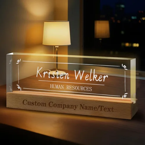 Vista 19 de Regalos personalizados para el día del jefe para hombres y mujeres, placa de nombre personalizada para escritorio, regalos personalizados