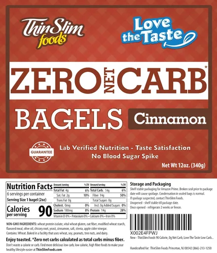 Vista 3 de ThinSlim Foods Amamos el sabor, pan de bajas calorías paquete de 2.