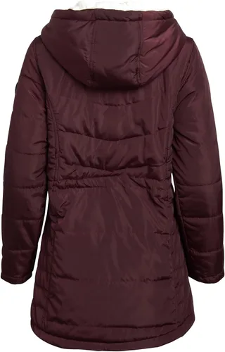 Vista 6 de bebe Abrigo de invierno para mujer Chaqueta acolchada Anorak Parka reversible con forro de piel sintética S-XL