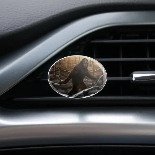 Vista 2 de Bigfoot Sasquatch Walking in the Woods - Ambientador de coche Clip de ventilación