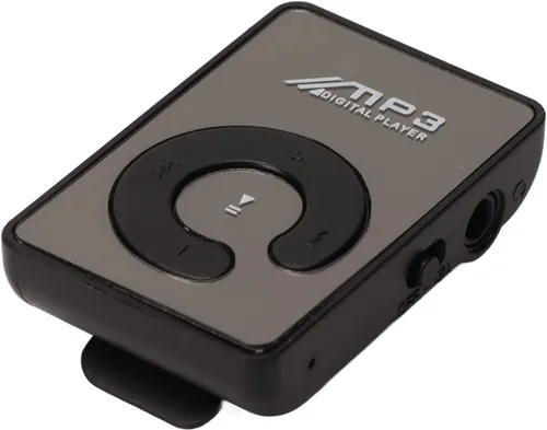 Vista 6 de Reproductor de MP3, mini reproductor de música con ranura para tarjeta de memoria, reproductor de música HiFi portátil, diseño de clip trasero