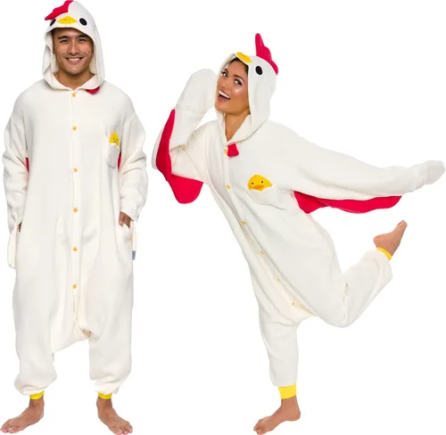 Vista 82 de Funziez! - Disfraz de Halloween para adultos, disfraz de animales y criaturas marinas, mameluco afelpado para cosplay, para mujeres y hombres