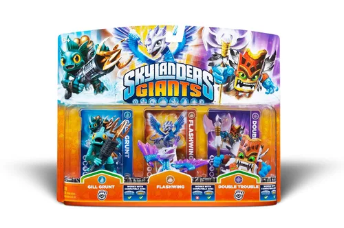 Vista 5 de Activision Skylanders Giants 3 Pack Gill Grunt Flashwing Double Trouble