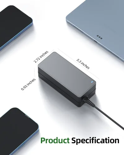 Vista 5 de Cargador de CA de 20 V compatible con Theragun Elite, G3 Pro Percussive Cable de alimentación de repuesto para masajeador de alta calidad