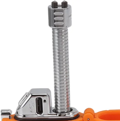 Vista 8 de Encendedor eléctrico USB portátil, reutilizable, de doble arco, recargable por USB, manguera retráctil resistente al viento, IPX7, impermeable
