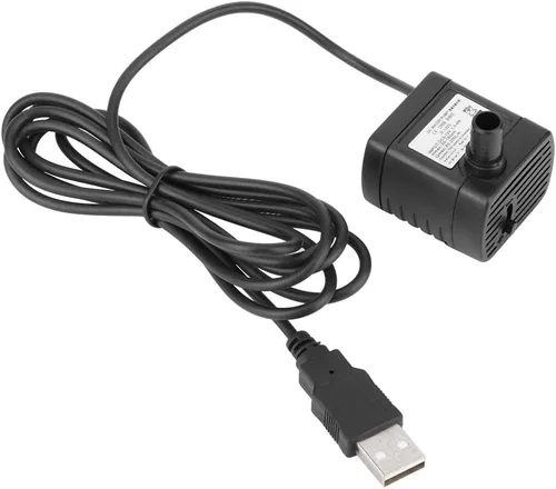 Vista 9 de Bomba de agua sumergible, USB 5V 1.6 ft 150 L, H Bomba de agua sin escobillas sin escobillas Dc sin escobillas para fuente de mascotas acuario