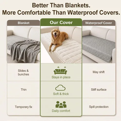 Vista 34 de decorUhome Funda de sofá para perros, funda antideslizante y mullida para sofá, para asiento, respaldo y reposabrazos, protector de sofá suave