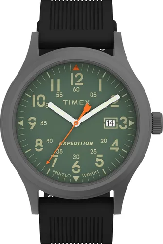 Vista 4 de Timex Expedition Metal Field 40mm Men’s Analog Watch Luminous Hands 24 Hour Time Quick Date Function Rugged Outdoor Watch 50M Water