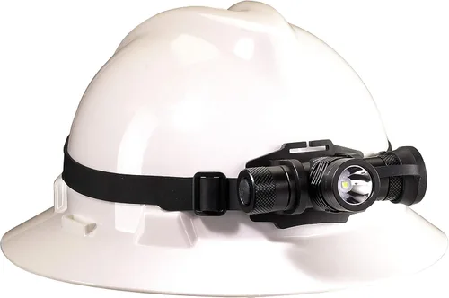 Vista 6 de Streamlight 61307 ProTac 1000 lúmenes, linterna frontal USB recargable táctica LED, incluye cable USB, correas elásticas y de goma, color negro