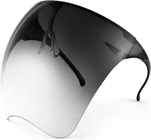 Vista 6 de FEISEDY Visera Facial de Cobertura Completa Gafas Protectoras Escudo Espejo Gafas de Sol Anti Niebla B2781