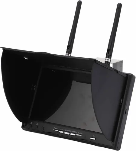 Vista 4 de Oumefar 5.8 GHz 40 canales Monitor de 7 pulgadas LCD Receptor Monitor RC Monitor FPV Gafas FPV Cámara Vídeo Drone Accesorios Piezas para FPV Drone