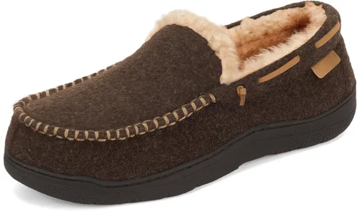 Vista 11 de Zigzagger - Pantuflas estilo mocasín de microgamuza y espuma viscoelástica, para hombre