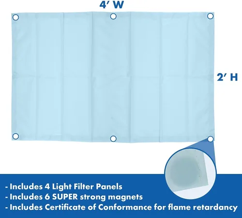 Vista 2 de Filtros para luz fluorescente, de Educational Insights (4 unidades), Azul