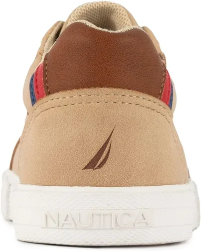 Vista 3 de Nautica Zapatos deportivos de moda con cordones para niños, zapatos de vestir bajos para jóvenes - (niños grandesniños pequeños)