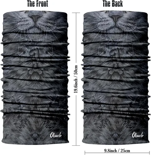 Vista 4 de Obacle Polaina para el cuello, bandana para protección contra el polvo, el viento, el sol para hombres y mujeres