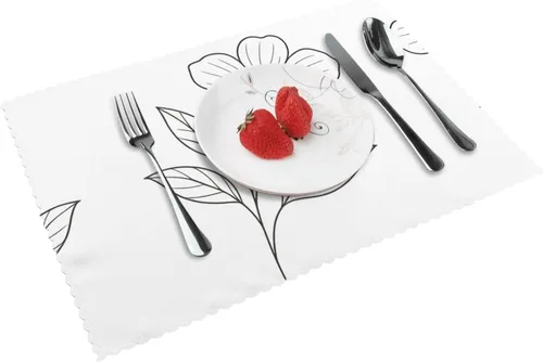 Vista 17 de Rectangular Placemats Set of 4, Heat Resistant Dream Candy Mountains Printed Kitchen Dining Table Mats