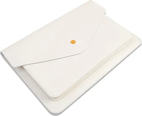 Vista 10 de Funda de Cuero para Laptop de 13 Pulgadas Compatible con MacBook Air A3113 M3 2024 de 13 pulgadas, MacBook Pro M2 de 13, Surface Pro 3 4 5 6 7, Dell