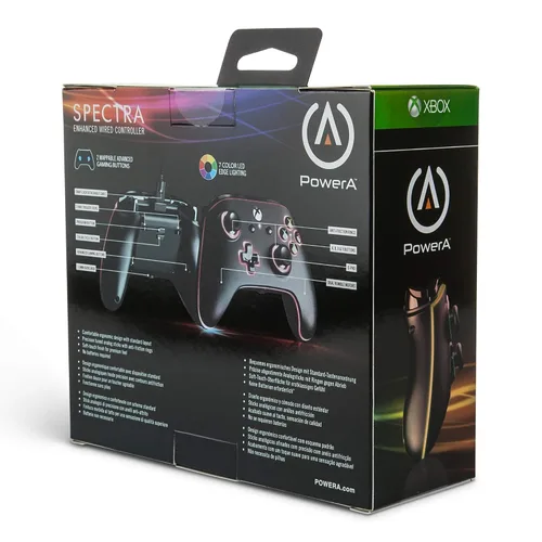 Vista 5 de PowerA Spectra Enhanced Illuminated Wired Controller for Xbox One, gamepad, wired video game controller, gaming controller, Xbox One, works with