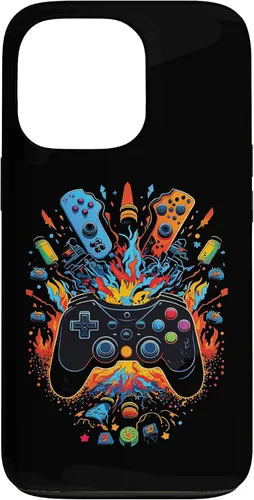 Vista 10 de iPhone 16 Gamer Aesthetic Graphic Gaming Video Games Boys Teens Kids Case