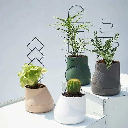 Vista 8 de Wellsign Enrejado de plantas de interior para plantas trepadoras, enrejado de metal de jardín pequeño de 16 pulgadas para plantas en macetas al aire