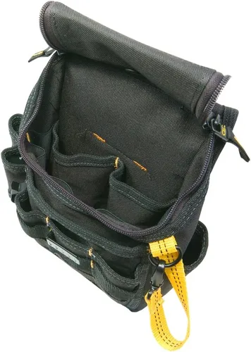 Vista 4 de CLC Custom Leathercraft 1524 Funda Utilitaria con Cremallera, Mediana, Negra, 11 Bolsillos