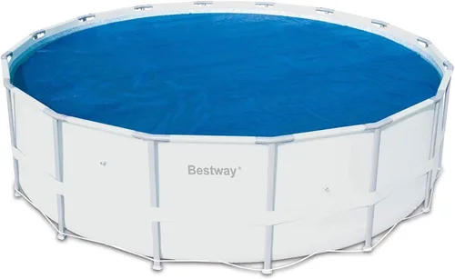 Vista 5 de Bestway Cubierta térmica solar flotante redonda de 14 pies para piscina (2 unidades)