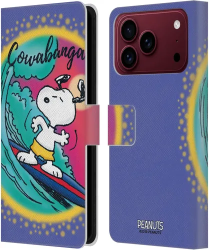 Vista 32 de Head Case Designs Funda de piel con licencia oficial de Peanuts Beach Surf Snoopy Boardwalk Airbrush compatible con Apple iPhone 11 Playa Surf