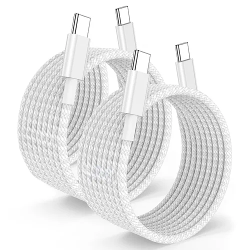 Vista 14 de Cable largo USB C a C de carga rápida de 10 pies, 60 W, cable de carga tipo C a C para Apple iPhone 17 Pro Max/17 Air/16 Pro Max/16/15 Plus/15 Pro