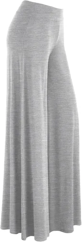 Vista 74 de Made By Johnny Pantalones palazzo elásticos de pierna ancha para mujer, lisos, casuales, cómodos
