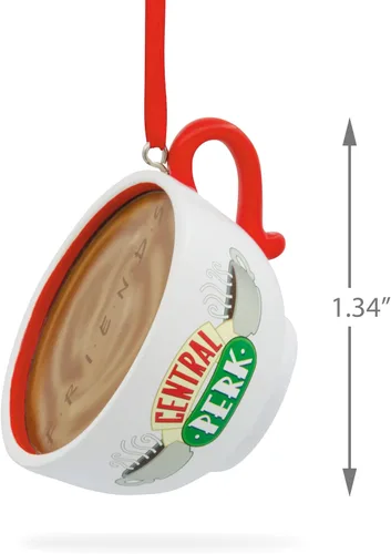 Vista 3 de Hallmark Friends Central Perk Cafe Adorno Navideño Taza de Café