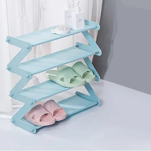Vista 9 de 2 paquetes de zapateros pequeños ensamblables que pueden contener 8-12 pares de zapateros para niños para entrada, armario, dormitorio de los niños