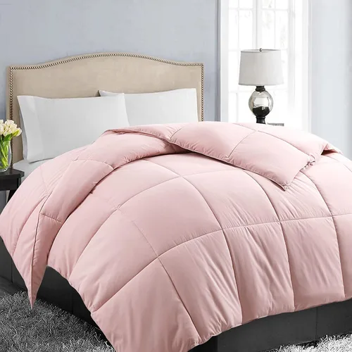 Vista 4 de 1 edredón reversible para todas las estaciones, acolchado alternativo, tamaño individual XL (68 x 90 pulgadas) con pestañas en las esquinas