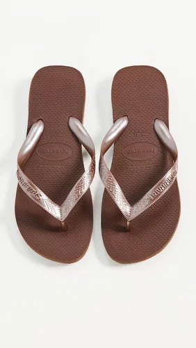 Vista 2 de Havaianas Chanclas Top Tiras para Mujer Marrón oscuro