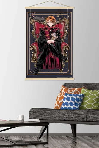 Vista 2 de Trends International The Wizarding World: Harry Potter - Dynasty Ron Wall Poster with Magnetic Frame