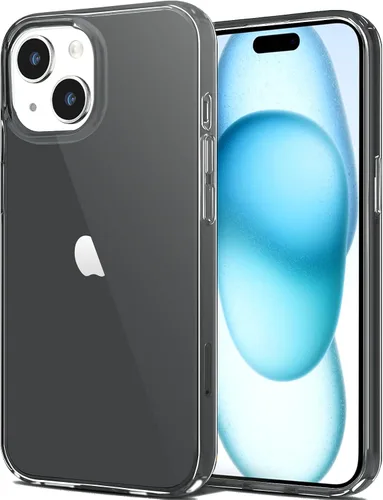Vista 49 de JJGoo Funda transparente compatible con iPhone 15 Pro, funda de teléfono de TPU suave y transparente, funda antigolpes transparente a prueba