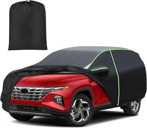 Vista 29 de Mixsuper Liner Funda para coche para BMW X3 2003-2026, 7 capas, funda impermeable para coche, accesorios para X3 con puerta con cremallera, tiras