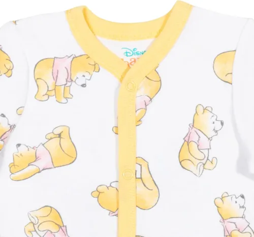 Vista 6 de Disney Winnie the Pooh Lion King Monsters Inc. Pixar Toy Story Baby Paquete de 2 overoles Sleep N' Play para recién nacidos hasta niños pequeños