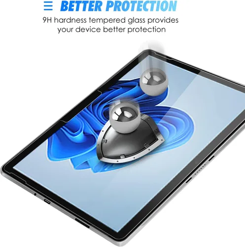 Vista 4 de SPARIN Paquete de 2 protectores de pantalla compatibles con Microsoft Surface Go 3/Surface Go 4/Surface Go 2/Surface Go, vidrio templado, alta