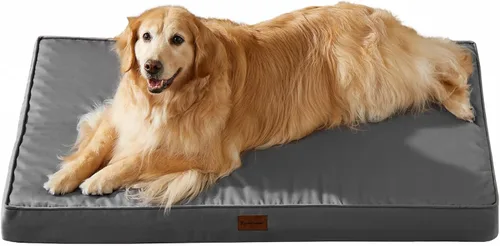 Vista 10 de BFPETHOME Cama para Perros de Exterior para Perros Grandes, Impermeable, Ortopédica con Funda Extraíble Lavable, Colchoneta de Espuma Tipo Caja