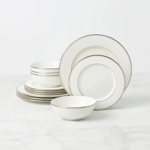 Vista 14 de Lenox Creamer Federal Platino, Blanco