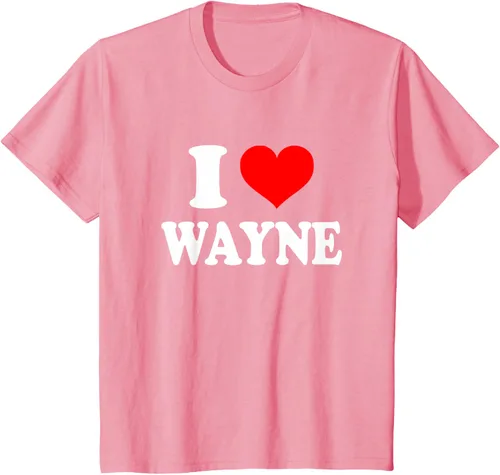 Vista 81 de Wayne - Camiseta I Heart Wayne - I Love Wayne, Negro, S