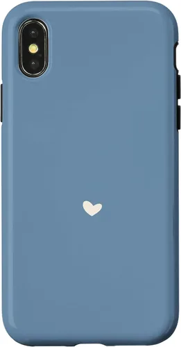 Vista 5 de Misty Blue - Hand Drawn Heart Chic Boho Aesthetic Case for iPhone 16