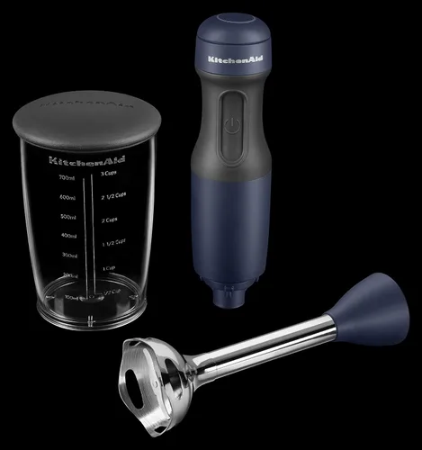 Vista 2 de KitchenAid Batidora de mano sin BPA KHB1231IB de 2 velocidades, color azul tinta