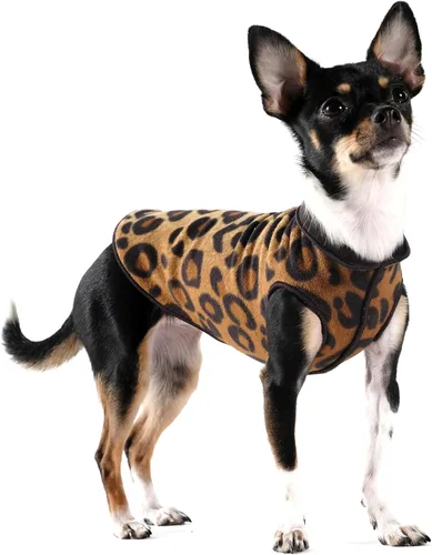 Vista 8 de Goldpaw Duluth - Chaleco de Suéter de Doble Forro Polar para Perros Pequeños, forro polar suave y elástico, chaqueta cálida para mascotas para otoño