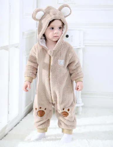 Vista 2 de COSLAND Disfraz unisex de franela para bebés y niños pequeños
