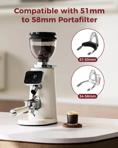 Vista 6 de Tuni G3 Commercial - Molinillo de café de rebabas planas de 2.520 in Marfil