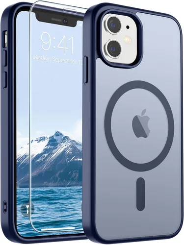 Vista 217 de SUPFINE Funda magnética para iPhone SE 2022 (3ª)/2020 (2ª), iPhone 8 (compatible con MagSafe) (protección contra caídas de grado militar), funda
