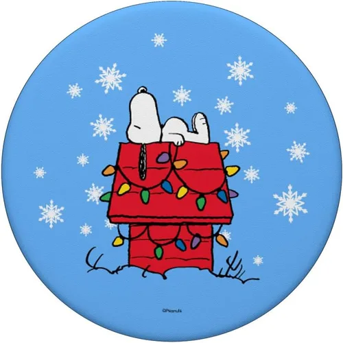 Vista 3 de Peanuts Holiday Snoopy - Luces para casa de perros, con agarre y soporte para teléfonos y tabletas